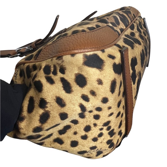 Dolce & Gabbana 2 Piece Extra Large Leopard Shoulder Bag Coin Purse/Wristlet - Picture 4 of 14